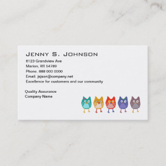 Who's who buisness card