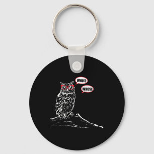 Who's Whose Grammar Owl Funny Grammar Nerd Sarcast Key Ring