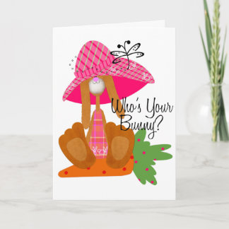 Who's Your Bunny? Holiday Card