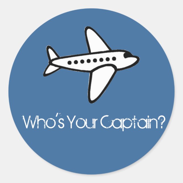 Who's Your Captain? Sticker (Front)