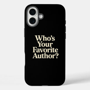 Who's Your Favourite Author? iPhone 16 Plus Case