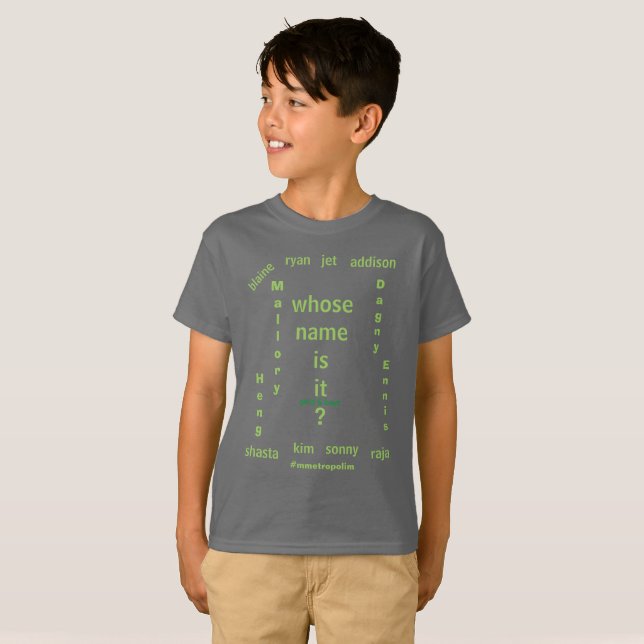 WHOSE NAME IS IT? 6m - 3XL / MMETROPOLIM      T-Sh T-Shirt (Front Full)