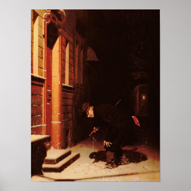 Whose traces in the snow? poster (Front)