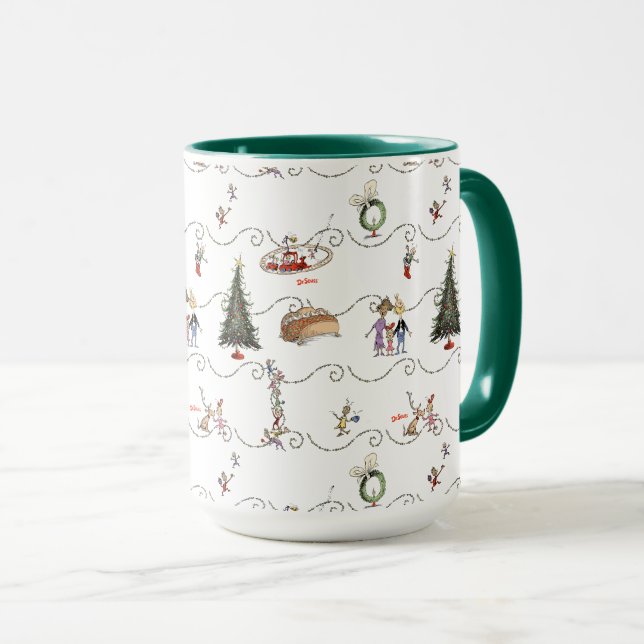 Whoville Christmas Garland Celebration Mug (Front Right)