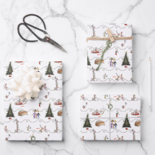 Whoville Christmas Garland Celebration Wrapping Paper Sheet