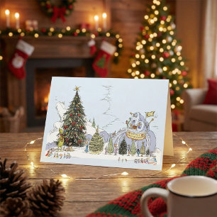 Whoville Christmas Tree Contest Card