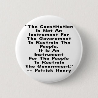 wht_Constitution_Restrain_Government 6 Cm Round Badge
