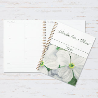 Whte Dogwood Planner