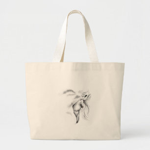 Whte Horse Head Bag