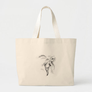Whte Horse Head Bag