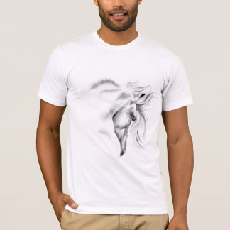 Whte Horse Head T-Shirt