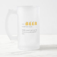 Why BEER is better than, Funny Quote Print