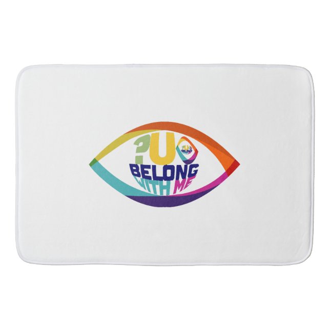 Why Can't You See You Belong With Me Bath Mat (Front)