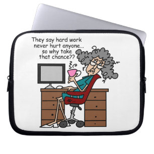 Why Chance Hard Work Humour Laptop Sleeve