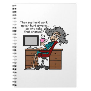 Why Chance Hard Work Humour Spiral Notebook