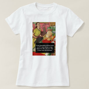 Why Did I Come Into The Kitchen Vintage Funny T-Shirt