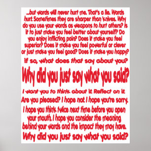 Why Did You Just Say What You Said? Fine Art Print