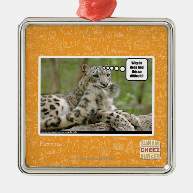 Why do dogs find this so difficult? metal tree decoration (Front)