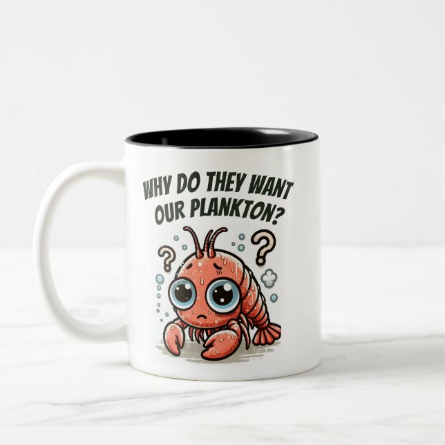 Why do they want our plankton? Two-Tone coffee mug (Left)