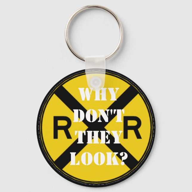 Why Don't They Look? Key Ring (Front)