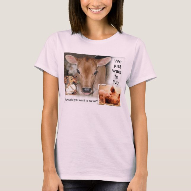 Why eat us? T-Shirt (Front)