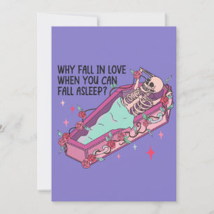 Why Fall In Love Funny Anti Valentine Holiday Card