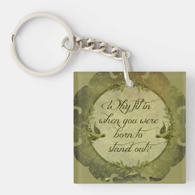 Why Fit In... Key Ring (Front)