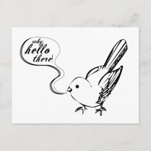 Why, Hello There! postcard