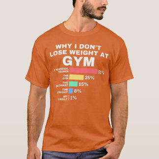 WHY I DON'T LOSE WEIGHT AT GYM T-Shirt