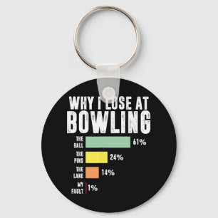 Why I Lose At Bowling Key Ring