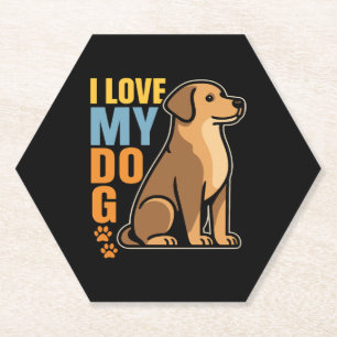 Why I Love My Dog � Heartwarming Design Celebrati Paper Coaster