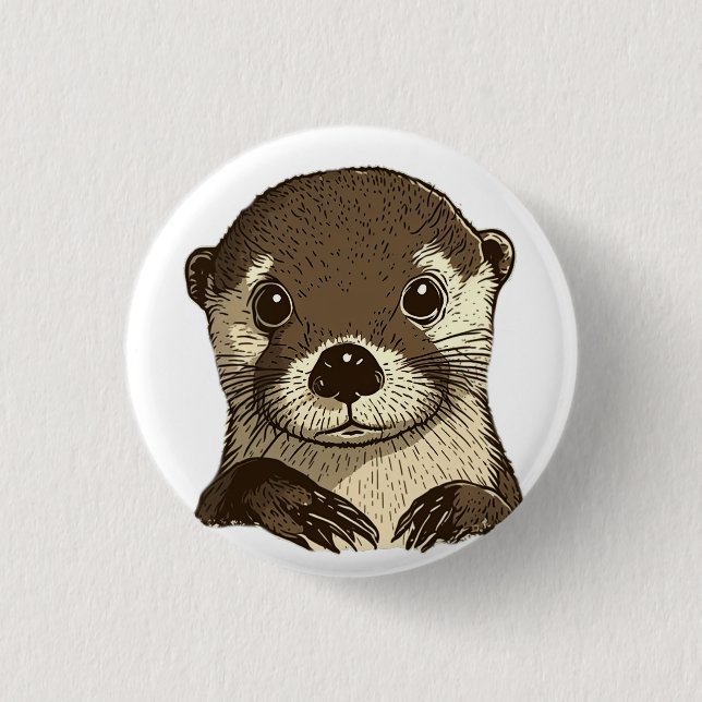 Why I otter  3 Cm Round Badge (Front)