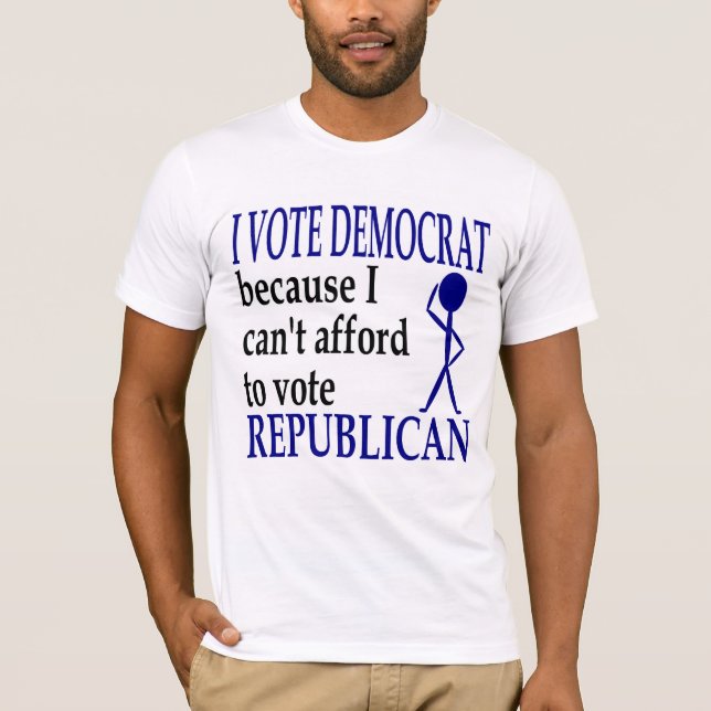 Why I Vote Democrat Union Shirt (Front)