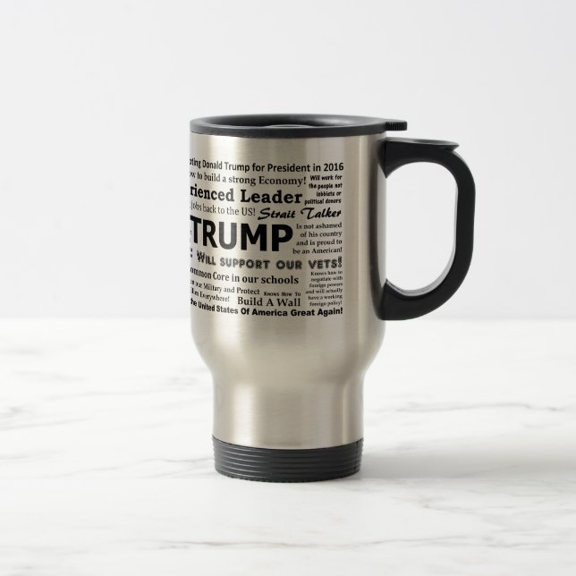Why I'm voting for Donald Trump Travel Mug (Right)