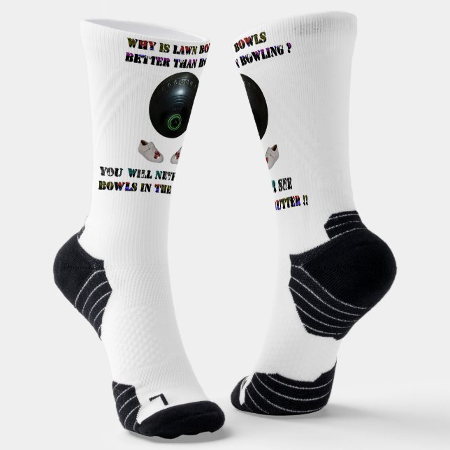 Why Is Lawn Bowls Better Than Bowling,  Socks (Angled)