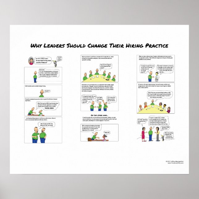 Why Leaders Should Change Their Hiring Practice Poster (Front)