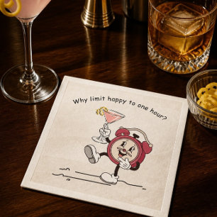 Why Limit Happy Hour Cocktail Napkin