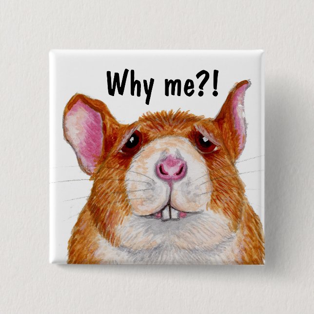 why me?! rat badge (Front)