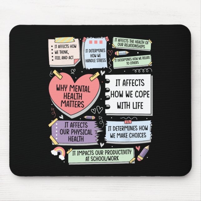 Why Mental Health Problems _1  Mouse Pad (Front)