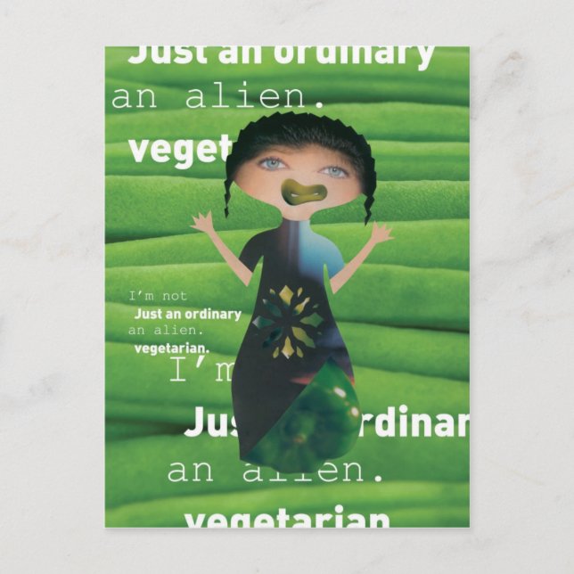 Why not vegetarian postcard (Front)
