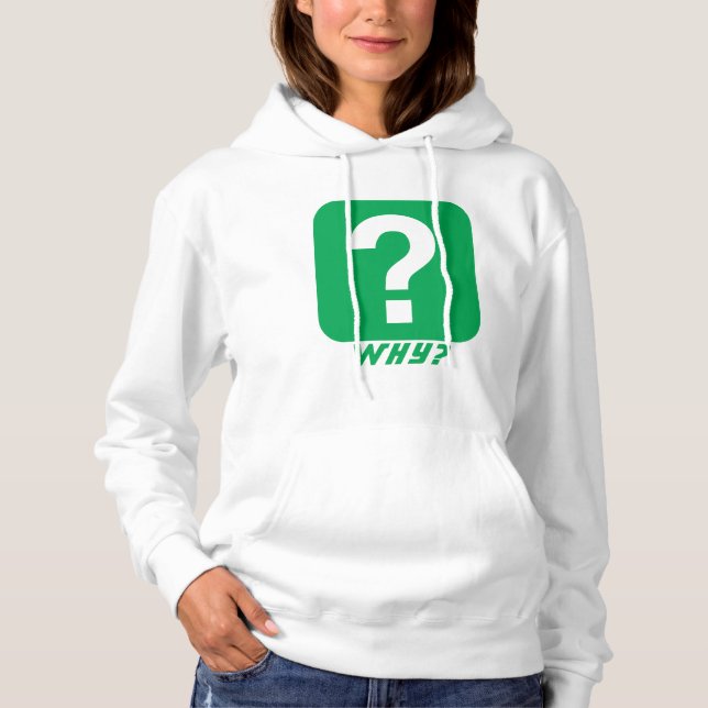 Why Question Mark Monogram Hoodie (Front)