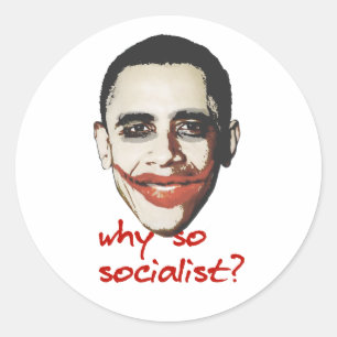 Why so red classic round sticker