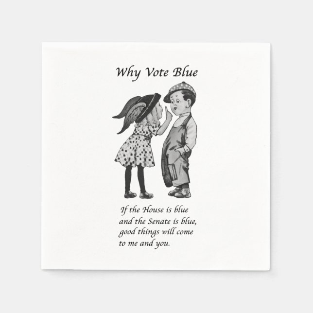 Why Vote Blue in 2022 Napkin (Front)
