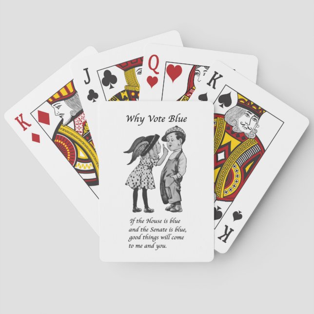 Why Vote Blue in 2022 Playing Cards (Back)