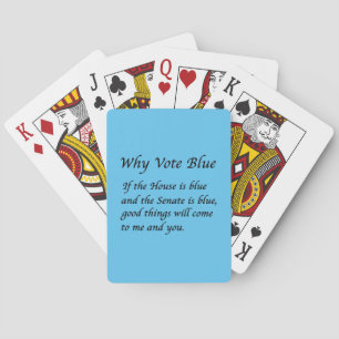 Why Vote Blue in 2022 Playing Cards