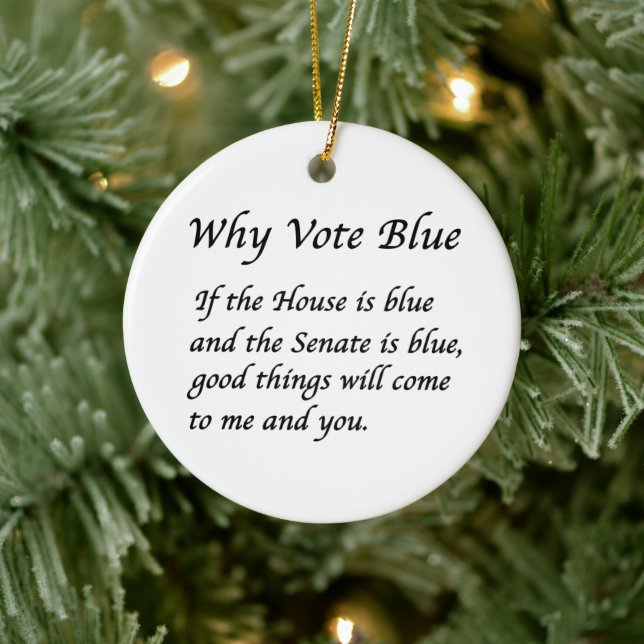 Why Vote Blue in 2026 Ceramic Tree Decoration (Tree)