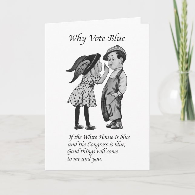 Why Vote Totally Blue in 2028 Card (Front)