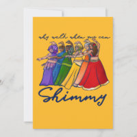 Why walk when you can shimmy belly dancers