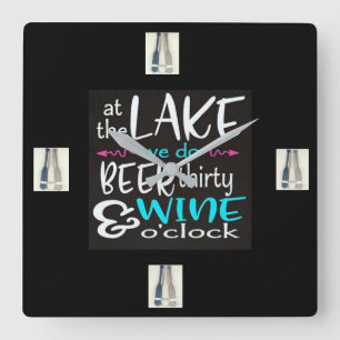 WHY WE LIVE **AT THE LAKE** CLOCK