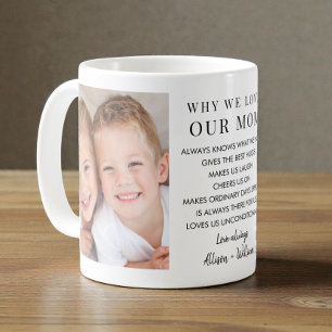 Why We Love Mum Photo Coffee Mug